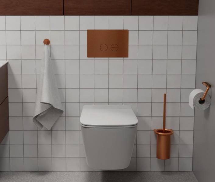 QTOO betjeningsplade til Geberit Sigma 112 - Børstet kobber QTOO betjeningsplade til Geberit Sigma 112 - Børstet kobber