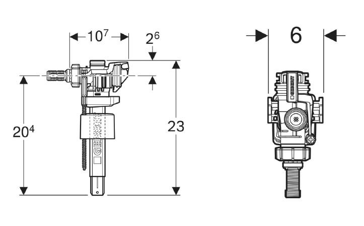 Geberit 383 svømmeventil 3/8"