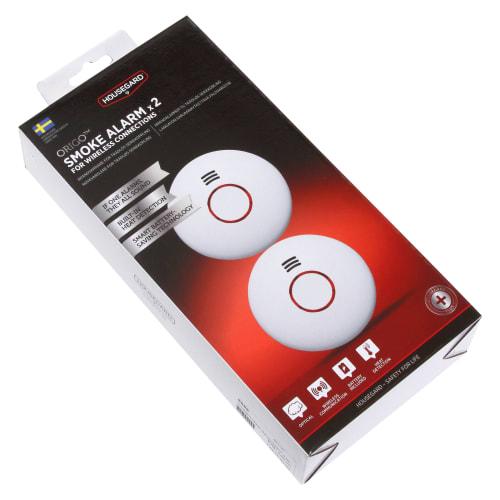 Housegard Origo trådløs røg- og varmealarm, hvid - 2-pak Housegard Origo trådløs røg- og varmealarm, hvid - 2-pak