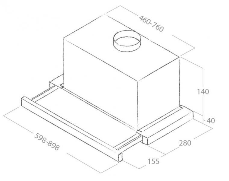 Outlet - Eico Elite 14 LUX Grix 90 X emhætte til vægmontering m/udtræk - Rustfrit stål Outlet - Eico Elite 14 LUX Grix 90 X emhætte til vægmontering m/udtræk - Rustfrit stål