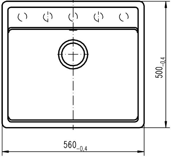 Intra Nemo N-100 køkkenvask i komposit - Onyx
