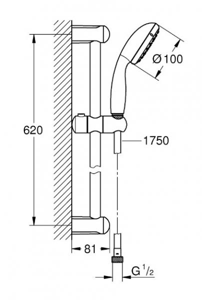 Grohe Eco komplet pakke til badeværelse - Krom