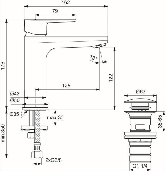 Ideal Standard Alu+ komplet pakke til badeværelse - Silver Ideal Standard Alu+ komplet pakke til badeværelse - Silver