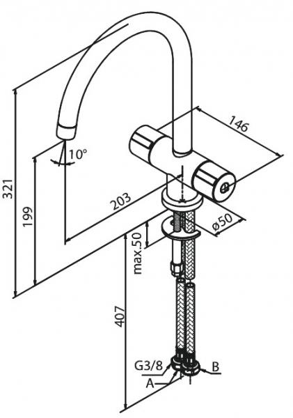 Damixa Titan køkkenvandhane Damixa Titan køkkenvandhane