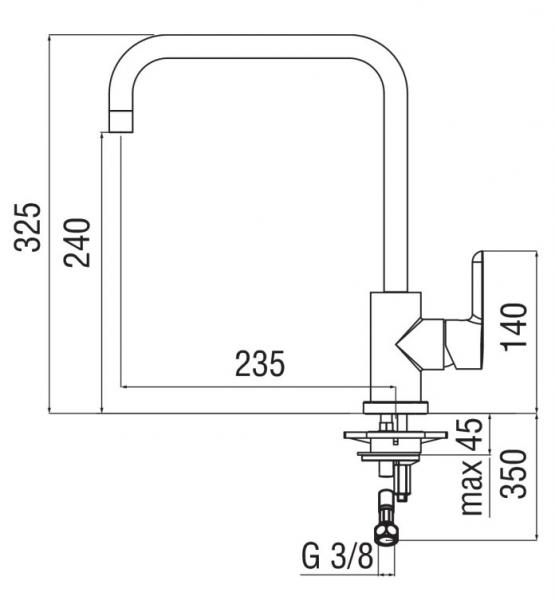 Alterna Image køkkenarmatur med høj tud - Krom Alterna Image køkkenarmatur med høj tud - Krom