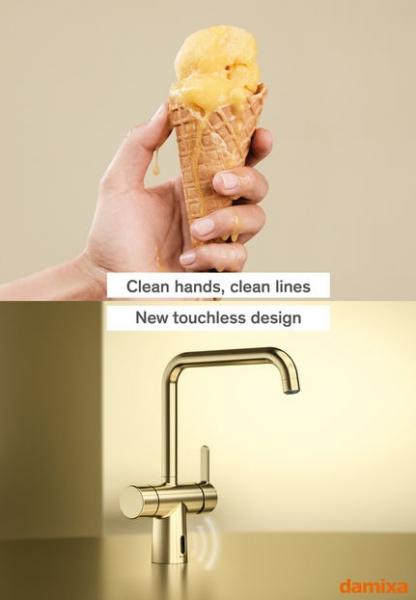 Damixa Silhouet Touchless køkkenarmatur - Børstet messing Damixa Silhouet Touchless køkkenarmatur - Børstet messing