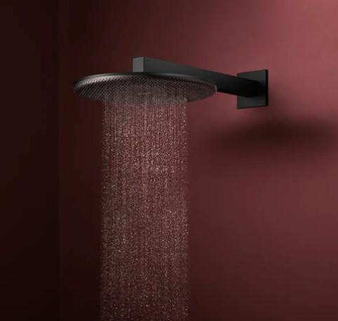 HG Raindance Alive S Hovedbruser 300 2jet EcoSmart med bruserbøjning - Mat sort