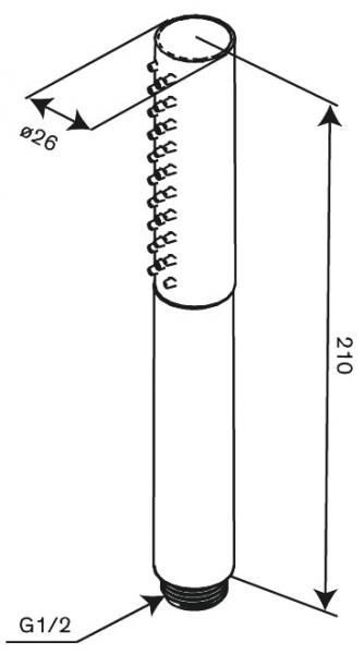 Damixa Iris håndbruser 3 sprays - Krom