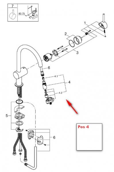 Grohe udtræksbruser