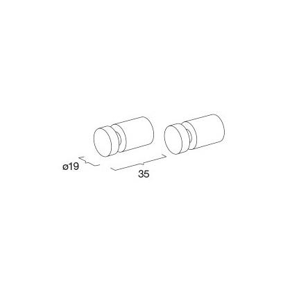 Pressalit håndklædekrog m/slids - 2 stk - Sort krom Pressalit håndklædekrog m/slids - 2 stk - Sort krom