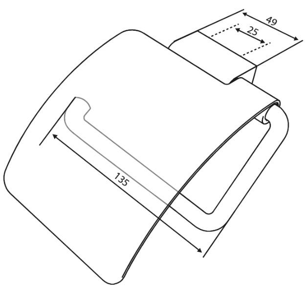 Damixa Zen toiletrulleholder m/låg - Mat sort Damixa Zen toiletrulleholder m/låg - Mat sort