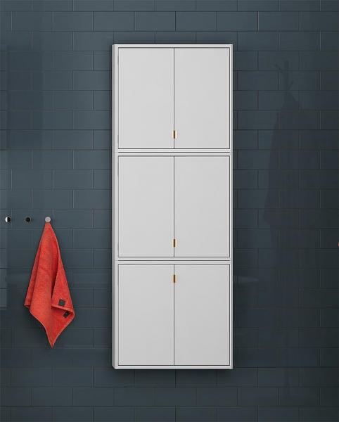 Gustavsberg Graphic vægskab - Lille dybde - Hvid mat Gustavsberg Graphic vægskab - Lille dybde - Hvid mat