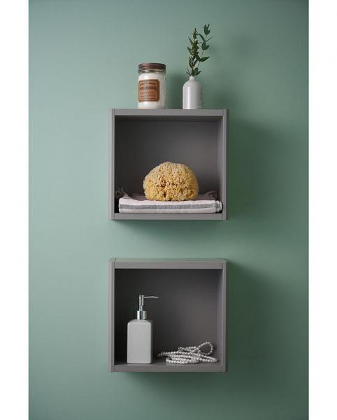 Gustavsberg Graphic opbevaringskube - Gr&aring; mat