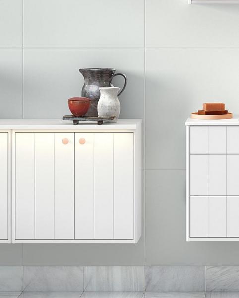 Gustavsberg Graphic topplade m/lys - Lille dybde - Hvid Gustavsberg Graphic topplade m/lys - Lille dybde - Hvid