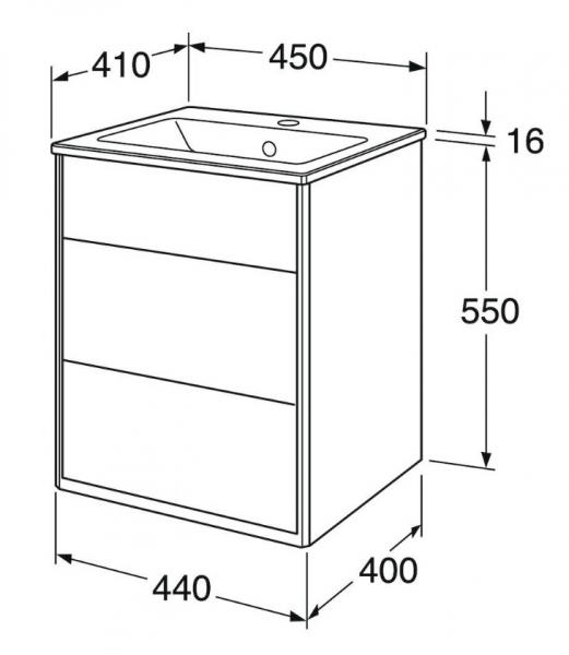 Gustavsberg Graphic 45 m&oslash;bels&aelig;t - Beige