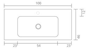Sanibell Proline møbelsæt 100 m/integrerede greb - Mat hvid Sanibell Proline møbelsæt 100 m/integrerede greb - Mat hvid