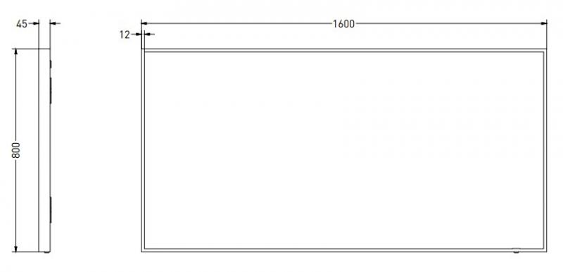 Sanibell Ink SP19 spejl m/lys, varme og sensor 160 x 80 cm - Mat hvid Sanibell Ink SP19 spejl m/lys, varme og sensor 160 x 80 cm - Mat hvid