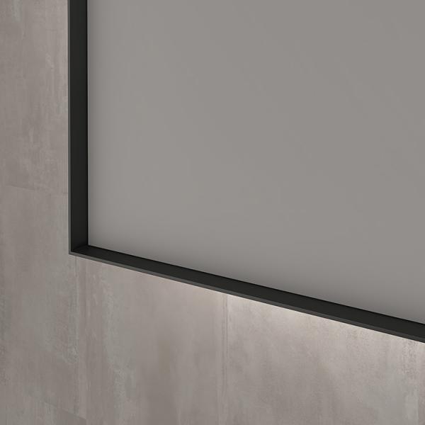 Sanibell Ink SP32 firkantet spejl m/backlight, varme og sensor 40 x 80 cm - Mat sort Sanibell Ink SP32 firkantet spejl m/backlight, varme og sensor 40 x 80 cm - Mat sort