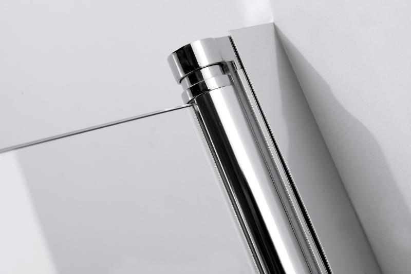 Nortiq afrundet brusehjørne 90x90 - Klar glas/krom Nortiq afrundet brusehjørne 90x90 - Klar glas/krom