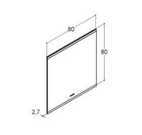 Dansani Panorama spejl med lysstyring - 80 Dansani Panorama spejl med lysstyring - 80