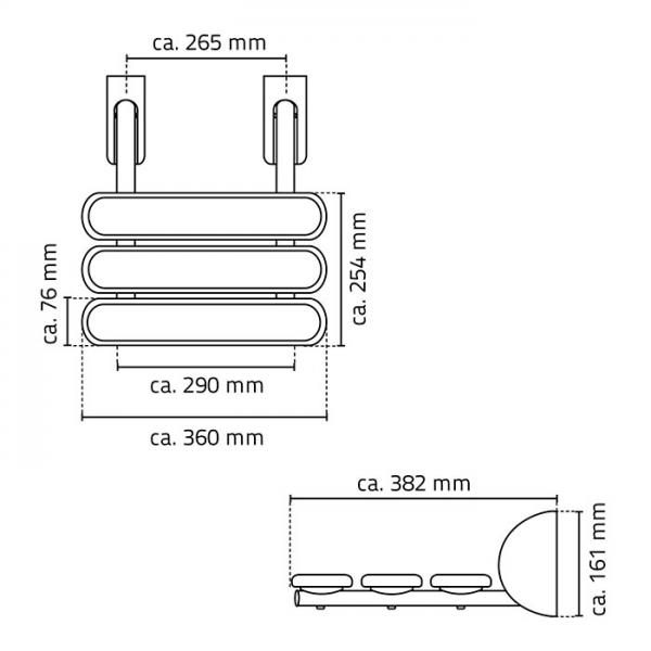 Ridder Assistent vægsæde - Hvid