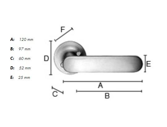 Beslagsboden udendørsgreb - Poleret messing Beslagsboden udendørsgreb - Poleret messing