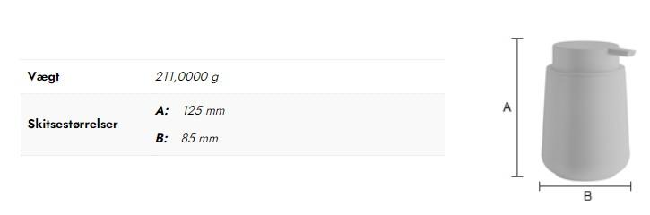 Beslagsboden sæbedispenser t/bord - Mat sort Beslagsboden sæbedispenser t/bord - Mat sort