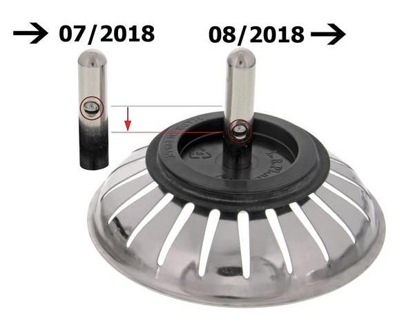 Blanco kurveventil med tap, Ø 82 mm, 20 huller