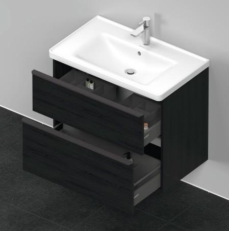 Duravit D-Neo 80 møbelsæt - Sort eg Duravit D-Neo 80 møbelsæt - Sort eg