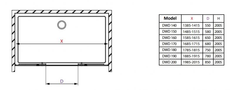 Strømberg Slide 32 skydedør nicheløsning 1400mm - Messing Strømberg Slide 32 skydedør nicheløsning 1400mm - Messing