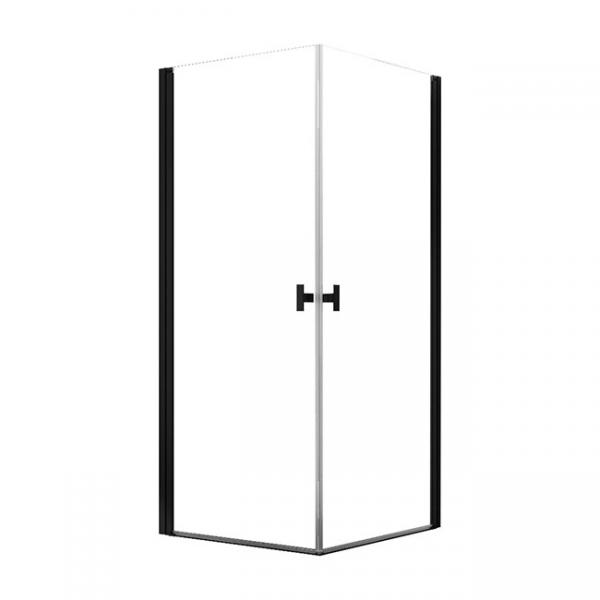 Str&oslash;mberg Noma 120 bruseniche - 80x80 cm - Klar glas/mat sort