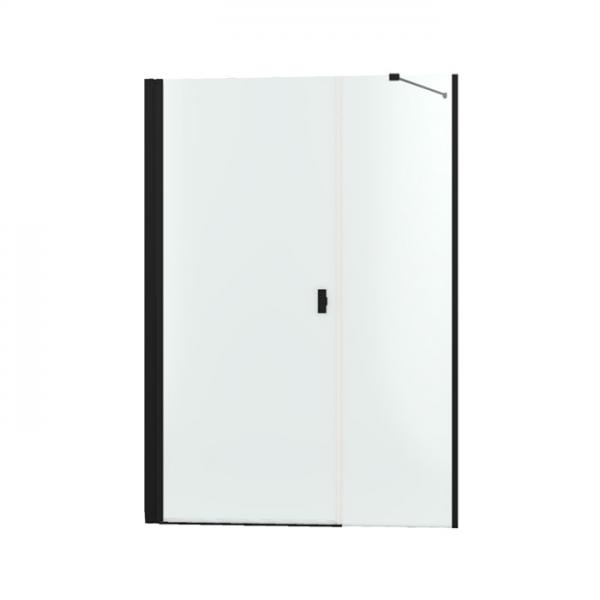 Str&oslash;mberg Noma 45 svingd&oslash;r m/sidepanel 1000mm - Venstre - Mat sort