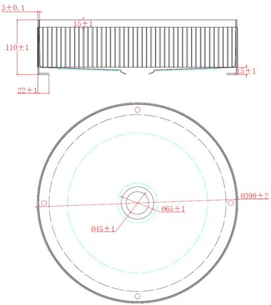 Cassøe Decora 40 bowlevask - Børstet gunmetal Cassøe Decora 40 bowlevask - Børstet gunmetal