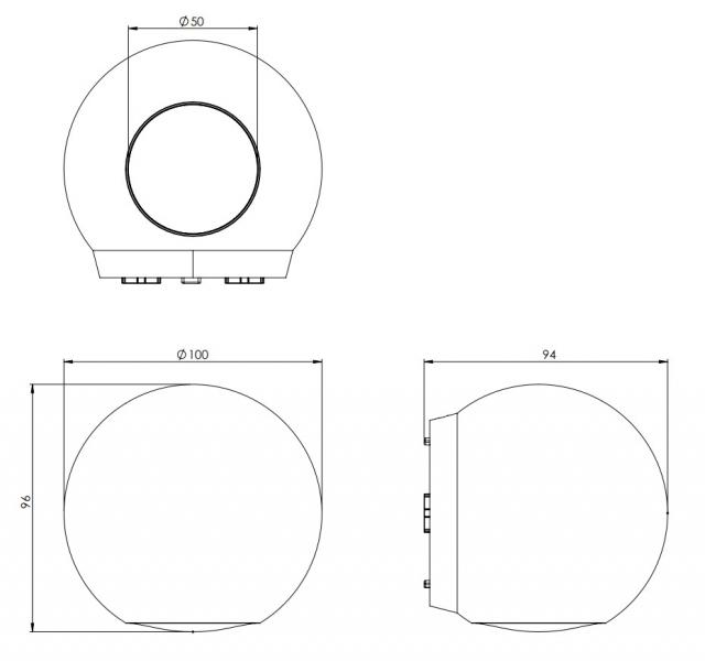 Cassøe Globe væglampe - Mat bronze Cassøe Globe væglampe - Mat bronze
