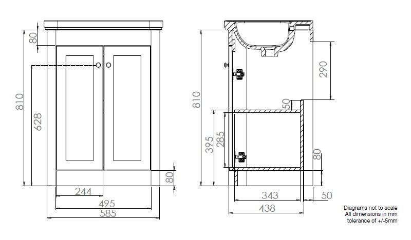 Cassøe Fanø 62 møbelsæt m/låger - Nordisk grøn Cassøe Fanø 62 møbelsæt m/låger - Nordisk grøn