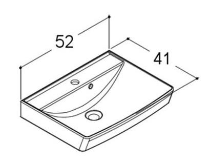 Dansani Mido+ 50 møbelsæt m/Cappella blank vask - Varm eg