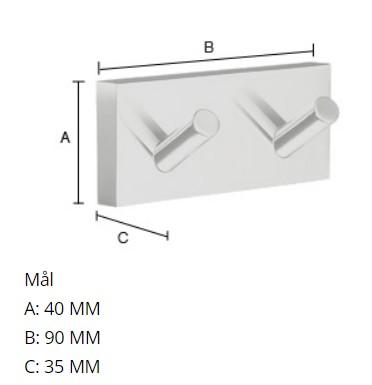 Smedbo House tilbehørspakke 1 - Mat sort Smedbo House tilbehørspakke 1 - Mat sort