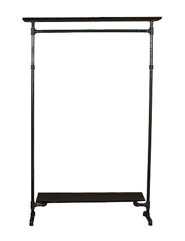 Simple Racks Copenhagen fritstående tøjsystem - 2 hylder - Sort træ Simple Racks Copenhagen fritstående tøjsystem - 2 hylder - Sort træ