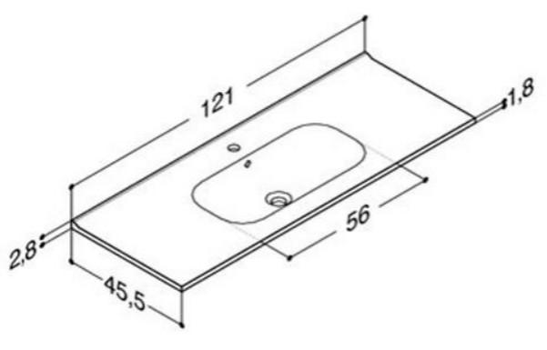 Dansani Luna Urban møbelsæt m/Kantate vask og integrerede greb - Høj - Hvid mat Dansani Luna Urban møbelsæt m/Kantate vask og integrerede greb - Høj - Hvid mat