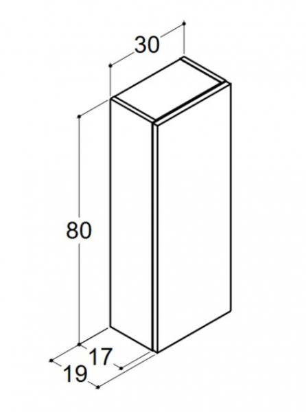Dansani Luna Urban overskab - Venstrehængslet - Varm eg