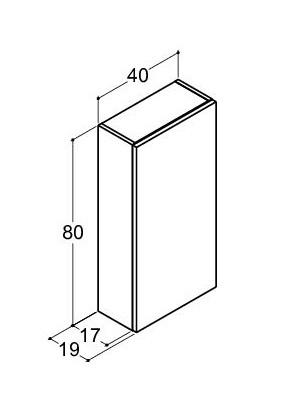 Dansani Luna Urban overskab - Venstrehængslet - Hvid mat