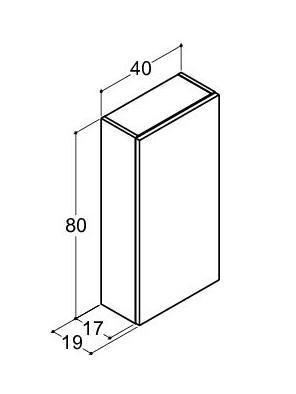 Dansani Luna Urban overskab - Venstrehængslet - Varm eg Dansani Luna Urban overskab - Venstrehængslet - Varm eg