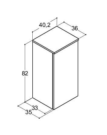 Dansani Luna Urban underskab 40 - Højrehængslet - Brun eg