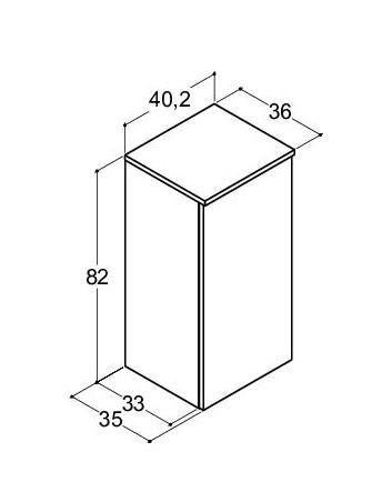 Dansani Luna Urban underskab 40 - Venstrehængslet - Natur eg
