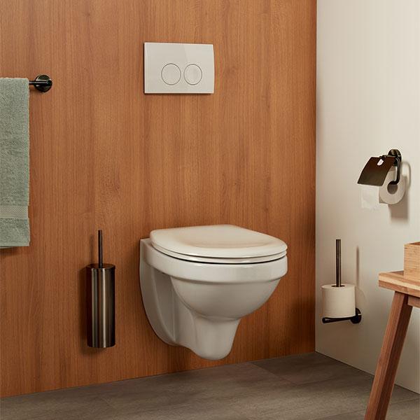 Kosmos reservepapirholder - Børstet gunmetal