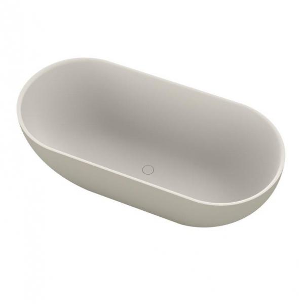 Ideavit Solidera fritstående badekar 1700 x 800 mm - Mat grå beige Ideavit Solidera fritstående badekar 1700 x 800 mm - Mat grå beige