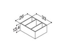 Dansani skuffeindsats til høj skuffe - Egetræ Dansani skuffeindsats til høj skuffe - Egetræ