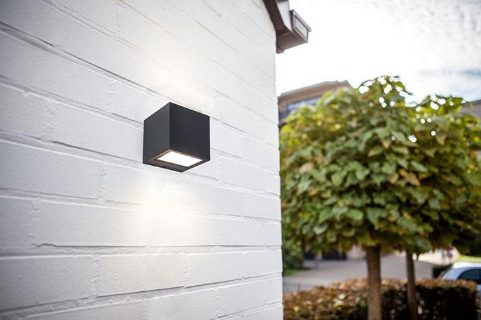 Lutec Architectural Gemini mini udendørslampe til væg