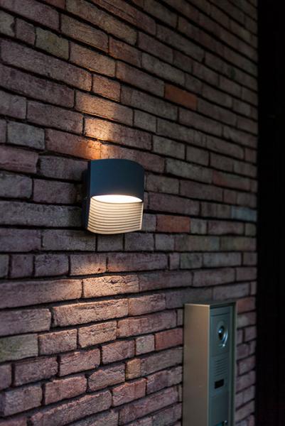 Lutec Architectural Lotus udendørslampe til væg