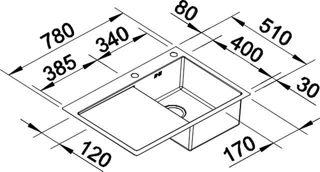 Blanco Claron 4 S-IF køkkenvask - Højrevendt - Rustfrit stål Blanco Claron 4 S-IF køkkenvask - Højrevendt - Rustfrit stål